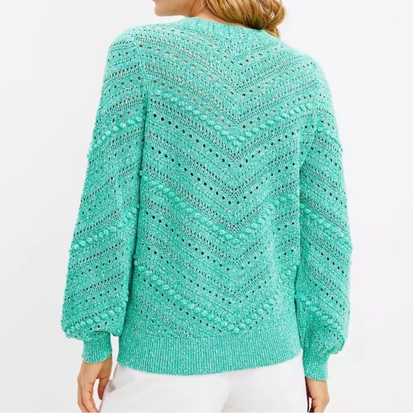 LOFT Bobble Pointelle Sweater - Picture 2 of 7